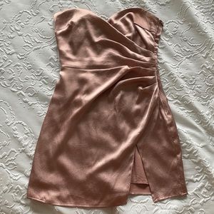 Satin Strapless Dress